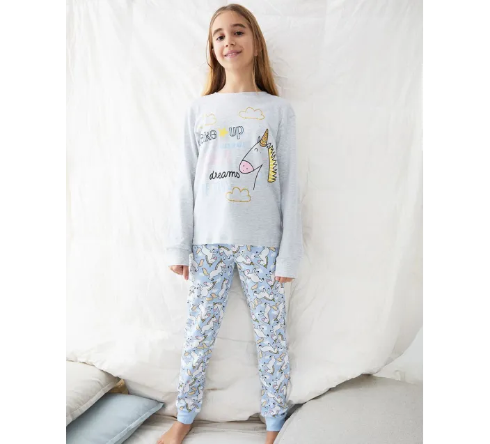 Pijama Niña M/L Interlock Wakeup